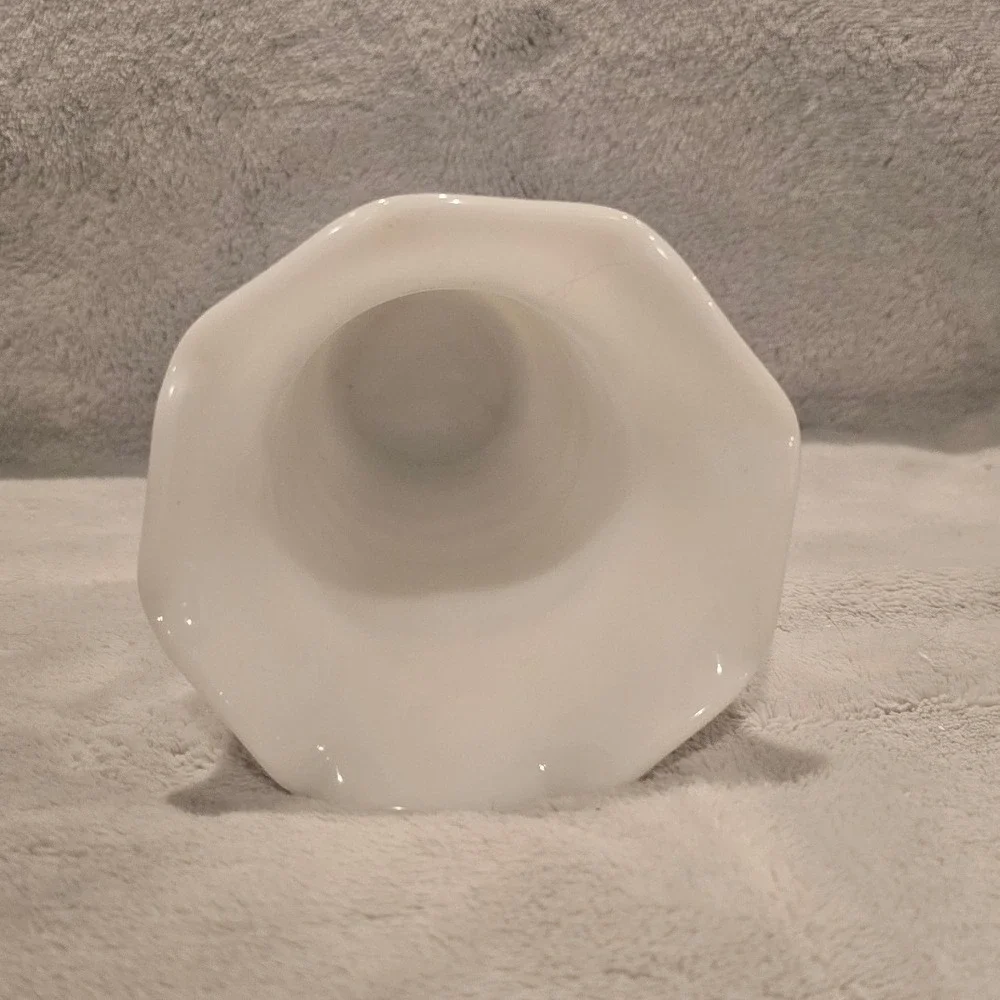 Vintage Hazel Atlas Milk Glass Vase 5.75